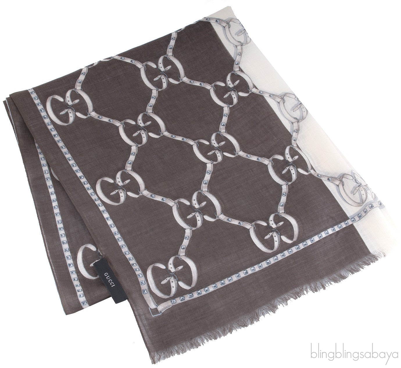 GG Print Tri-color Scarf