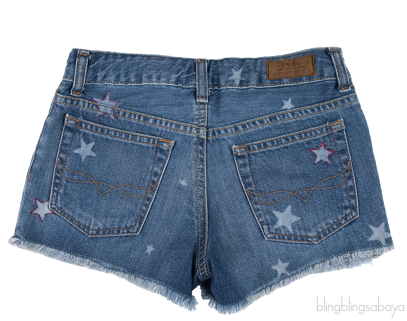 Star Print Denim Kids Short