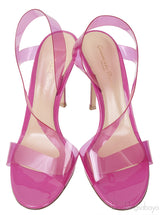 Fuchsia Metropolis PVC Slingback Sandals