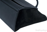 Trapeze Luggage Black Croco Print