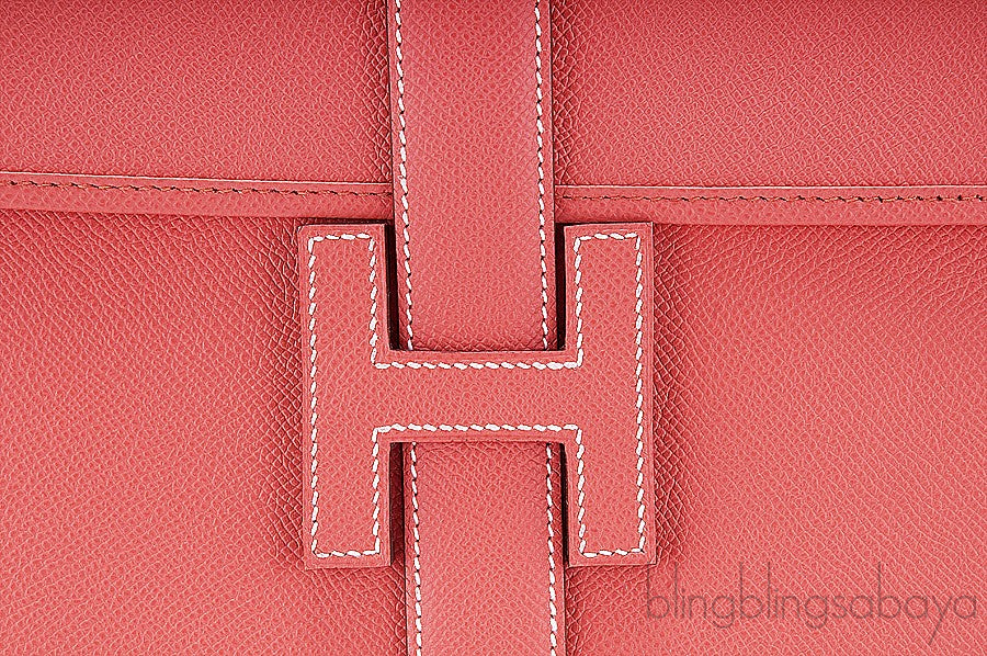 Jige Oversize Clutch Epsom Flamingo