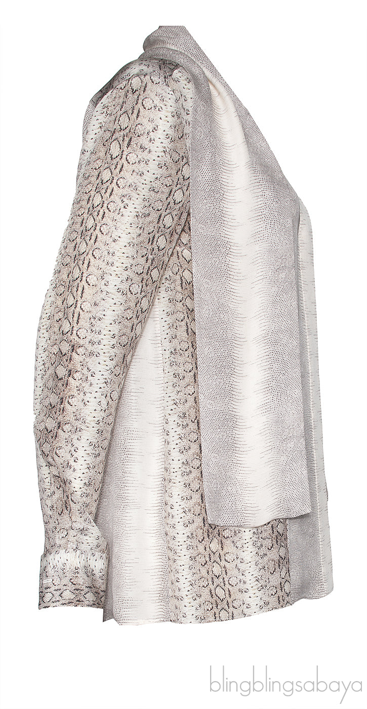 Animal Print Silk Shirt