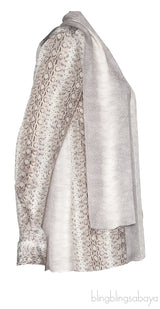 Animal Print Silk Shirt