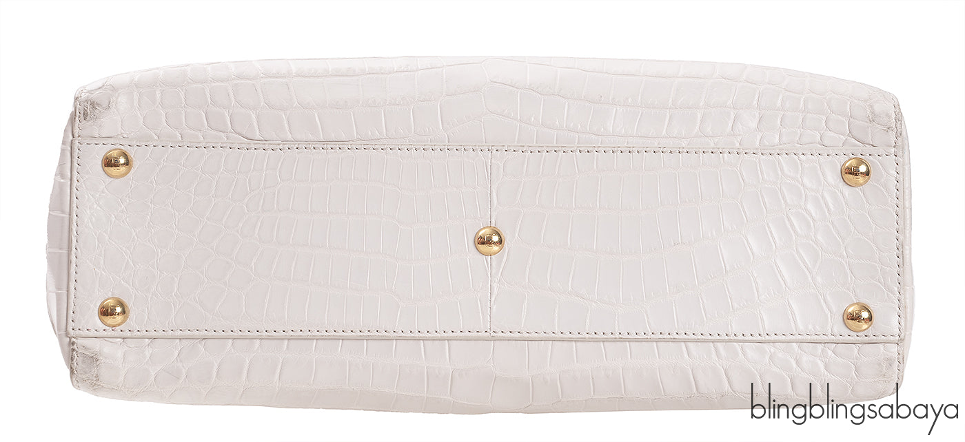 White Crocodile Medium Peekaboo GHW