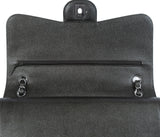 Chanel Charcoal Grey Caviar Jumbo Flap Bag