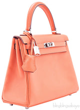 Kelly 25 Orange Epsom