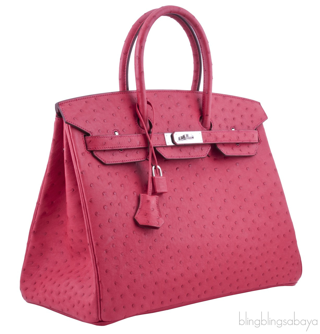 Birkin 35 Ostrich Bougainvillier