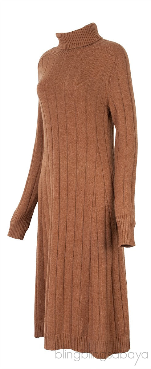 Duca D\'Aosta Turtleneck Cashmere Dress