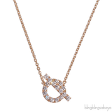 Finesse Pink Gold Diamond Pendant Necklace
