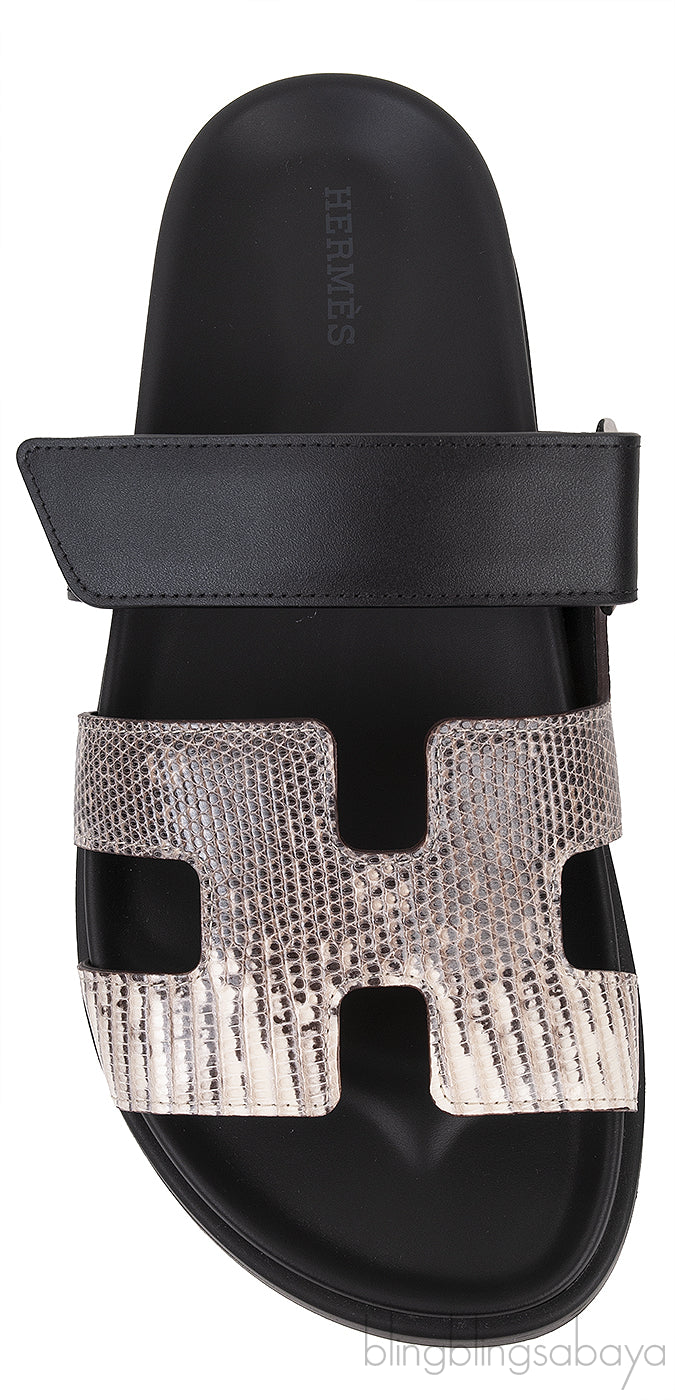 Chypre Lizard Ombre Noir Sandals