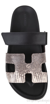 Chypre Lizard Ombre Noir Sandals