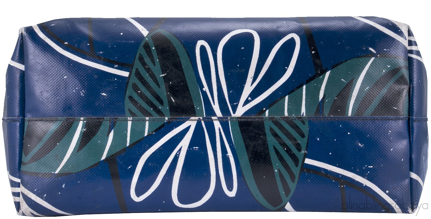 Blue Printed PVC Tote