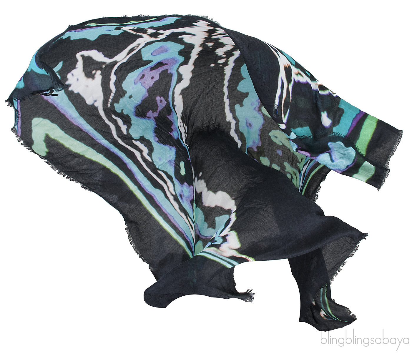 Abstract Print Multicolor Scarf