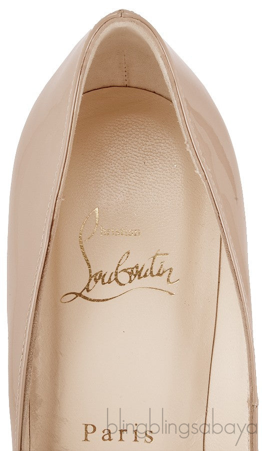 Babel Patent Peep Toe Spikes Pump