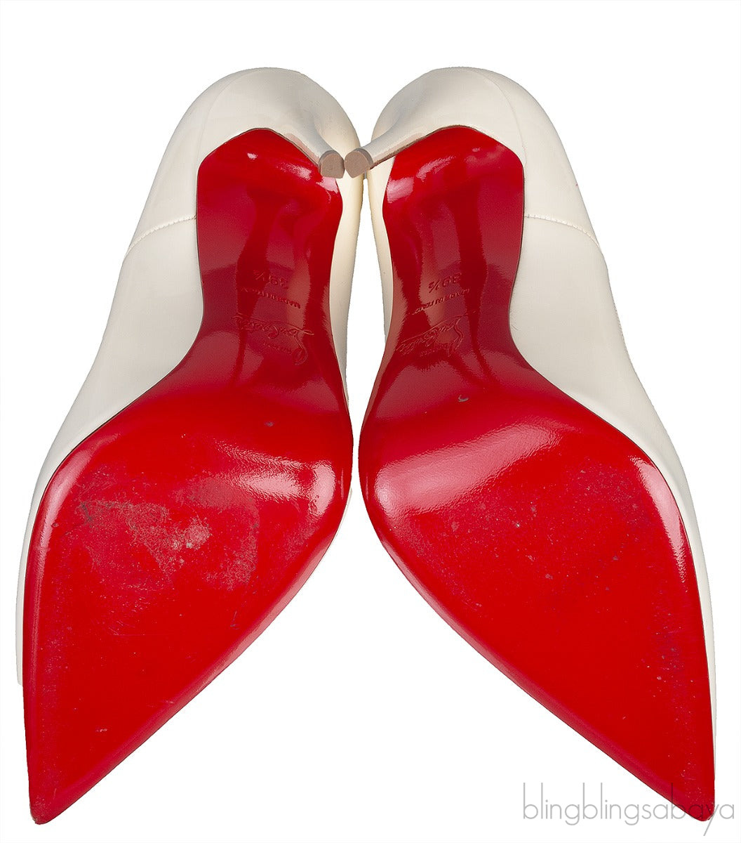 Off-white Patent Pigalle Pump