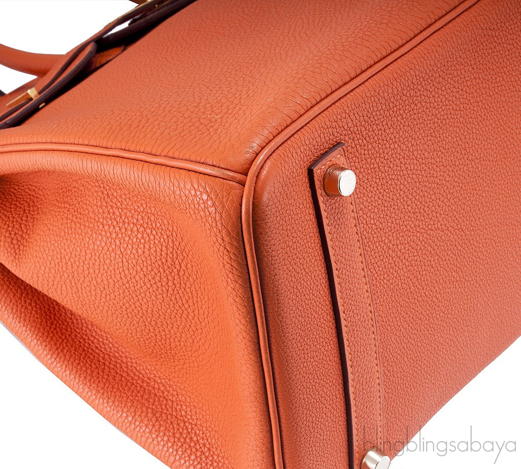 Birkin 35 Orange Togo GHW