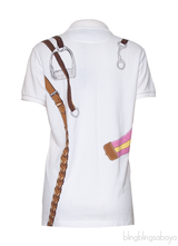 Ralph Lauren White Printed Skinny Polo Shirt