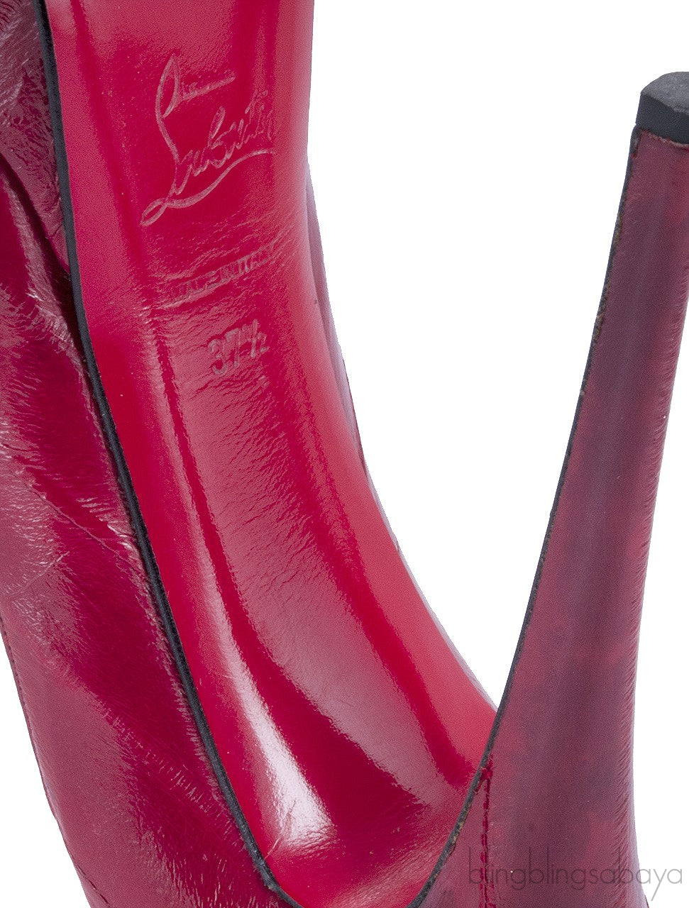 Lady Peep 150 Eel Red Pump