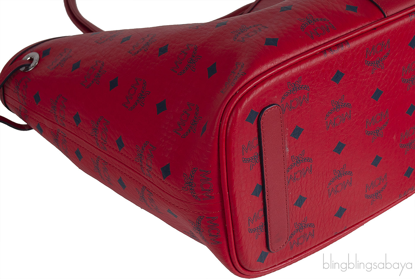 Visetos Large Liz Reversible Shopper Tote Ruby Red