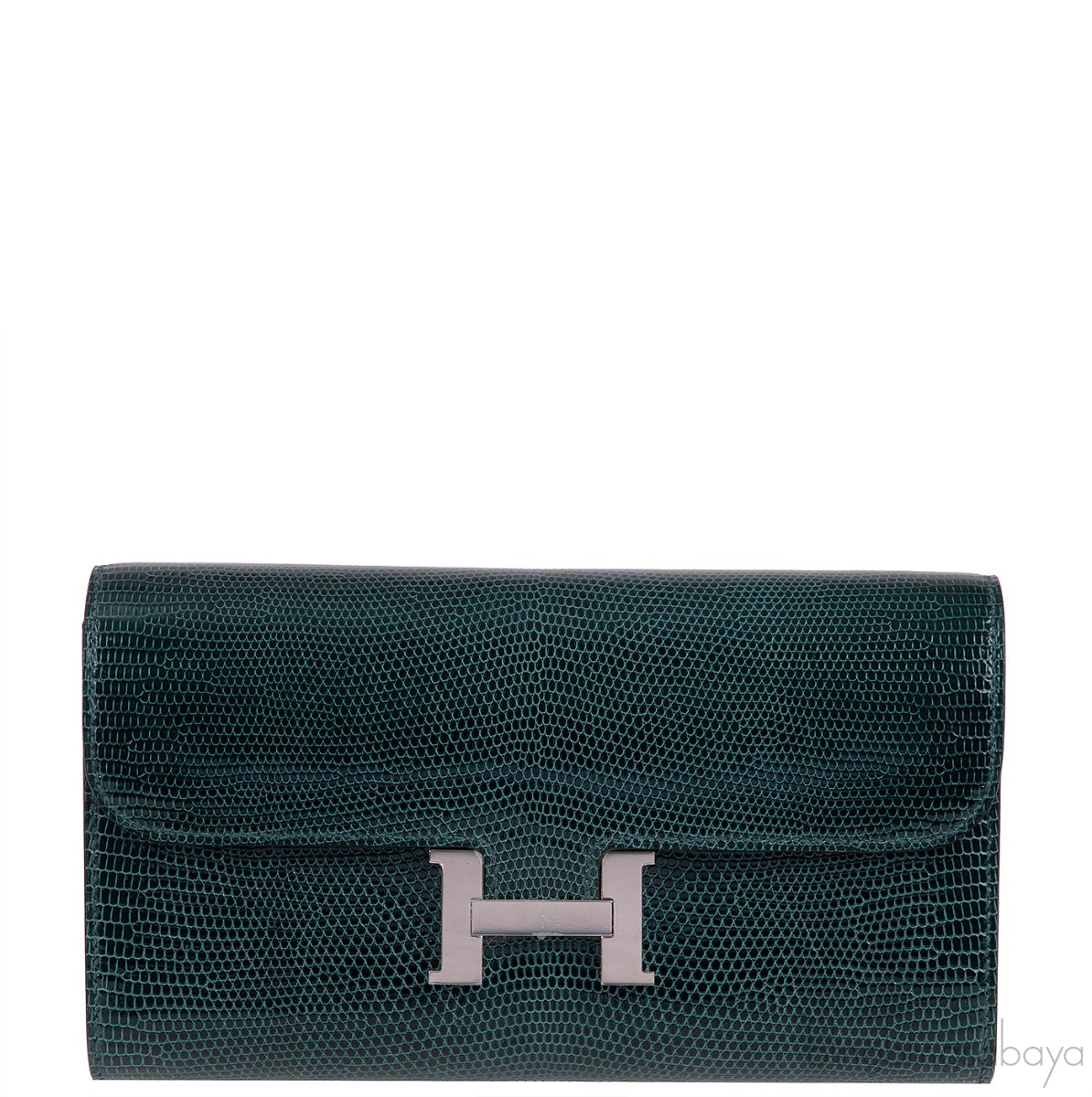 Constance To Go Vert Cypress Lizard Wallet