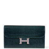Constance To Go Vert Cypress Lizard Wallet