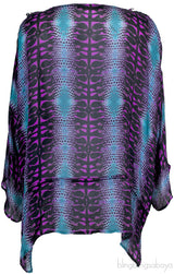 Snake Print Oversized Top