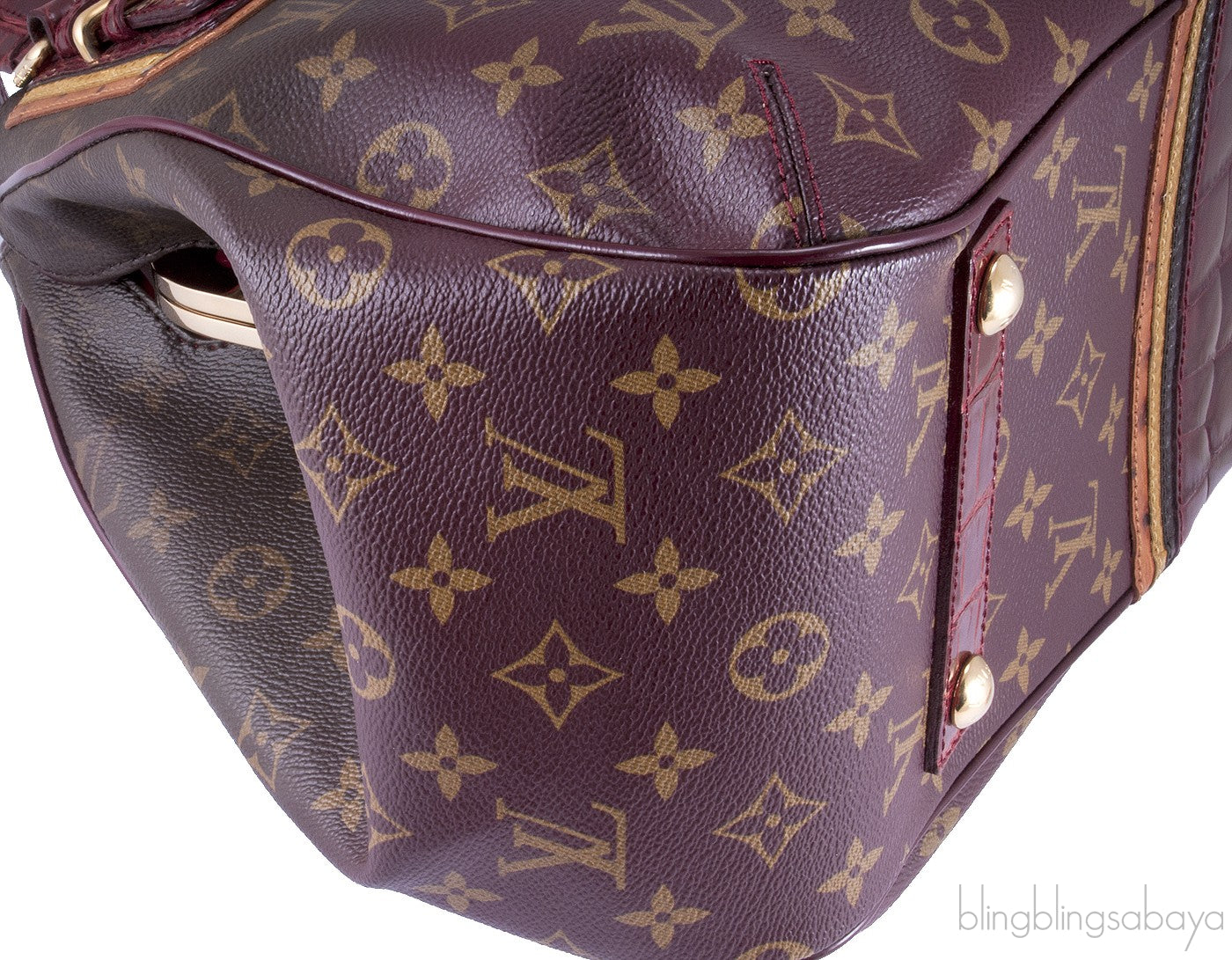 Monogram Grit Exotique Satchel