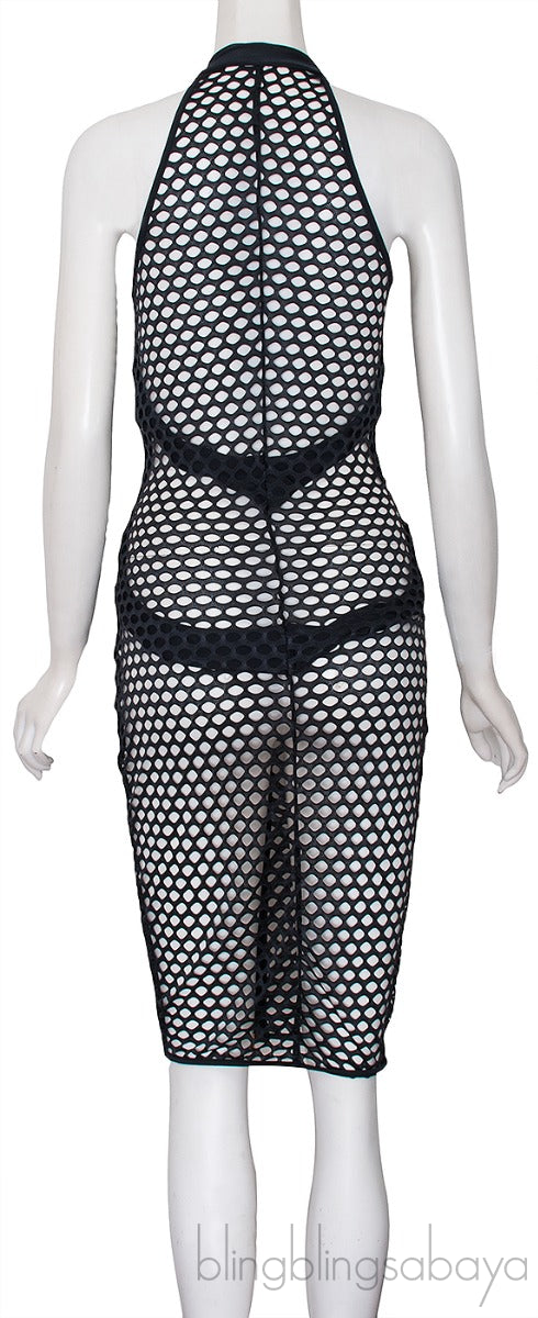 Black Perforated Dress