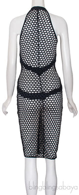 Black Perforated Dress