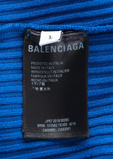Blue Knitted Oversize Dress
