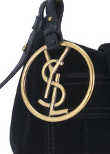 Black Suede Shoulder Bag