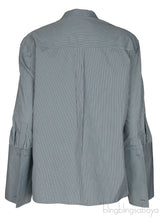 Striped Printed Long Sleeve Shirt