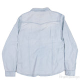 Pale Blue Kids Longsleeve Denim Shirt