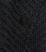 Black Sequin Long Sleeve Knitted Sweatshirt