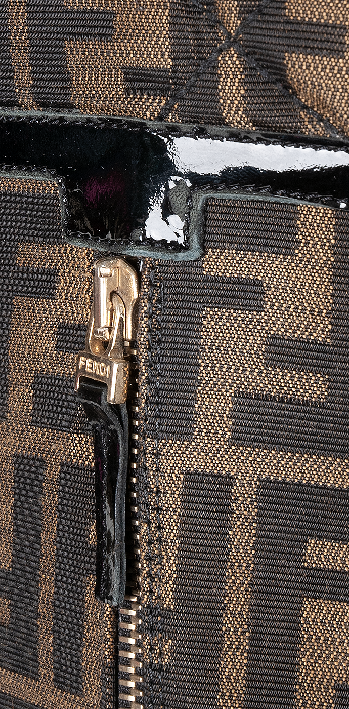 Fendi FF Brown Monogram Boots