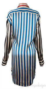 Multicolor Stripe Wrap Shirt