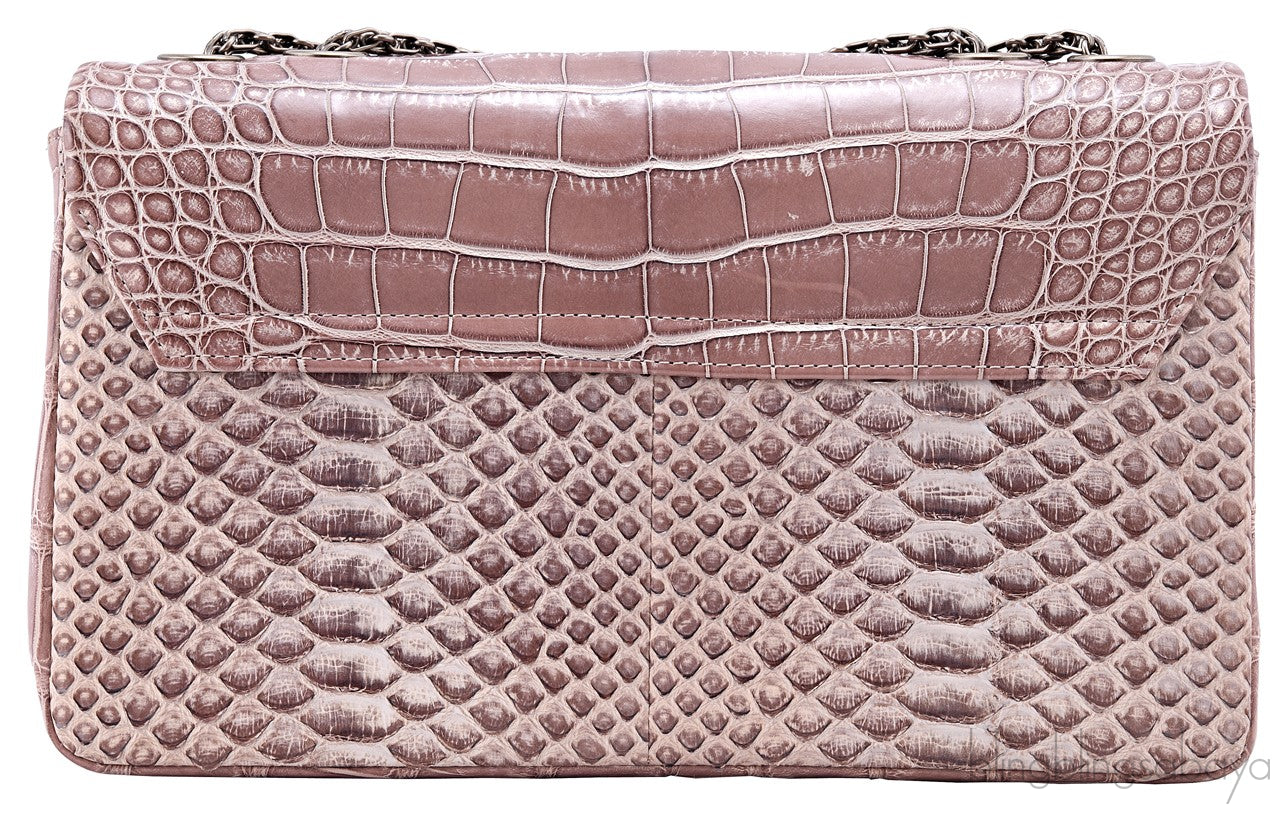 2.55 Reissue Alligator Nude Flap Bag
