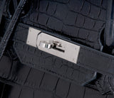 Birkin 35 Black Matte Crocodile PHW
