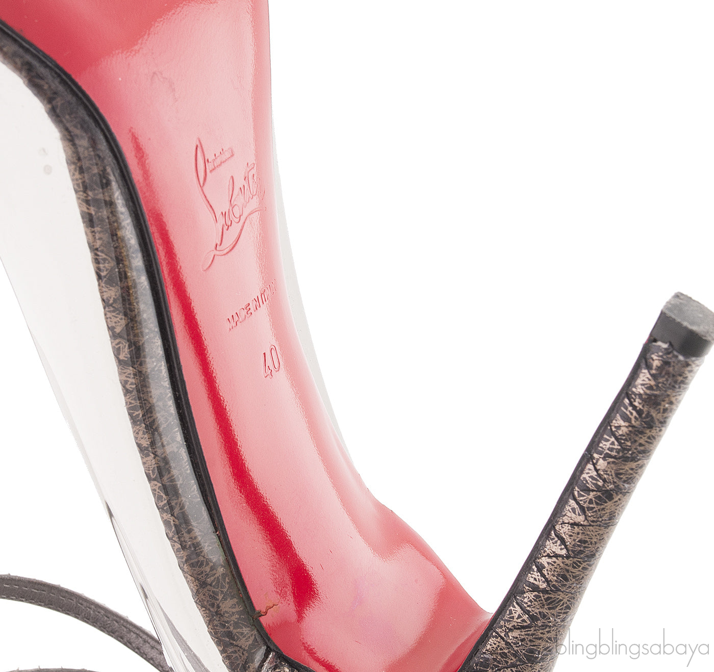 Un Bout PVC Silver Metallic Python