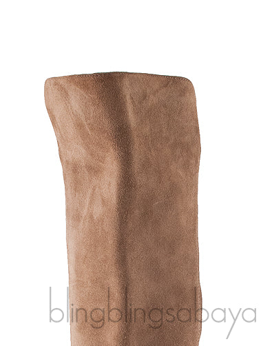 Brown Suede Leather Boots