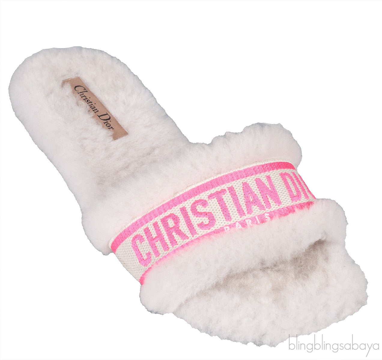 Dior Chez Moi Bright Pink & White Slide