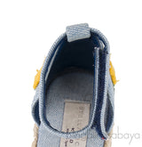 Blue Denim Floral Kids Espadrille
