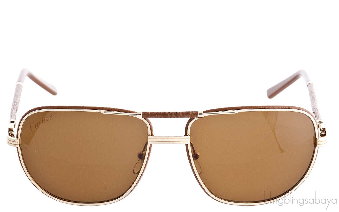 Brown 140 Gold Sunglasses