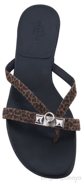 Corfou Leopard Print Slip-on Sandal