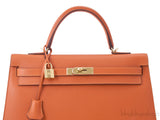 Kelly 35 Orange Epsom Sellier