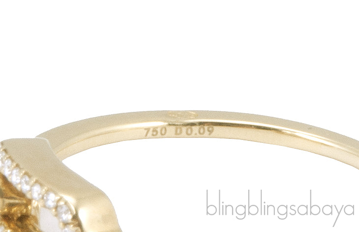 Yellow Gold Slide Diamond Ring