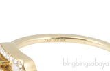 Yellow Gold Slide Diamond Ring
