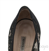 Floral Lace Black Hangisi Pump