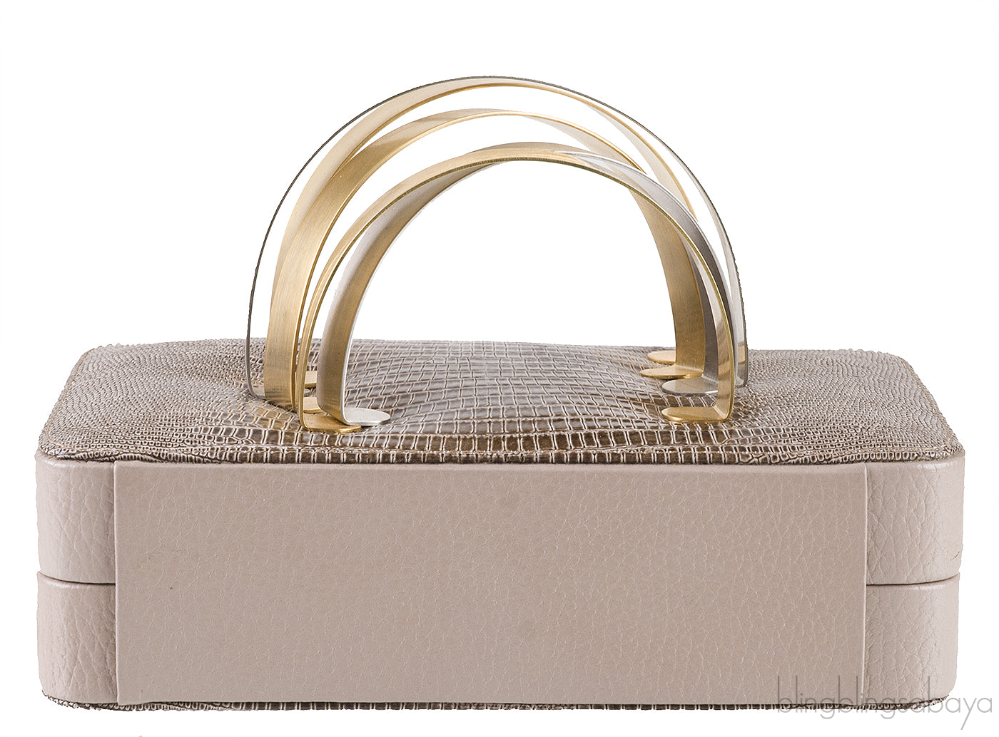 Coil Cuffbox Lizard Print Clutch