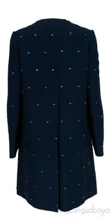 Crystal Embellished Blue Coat
